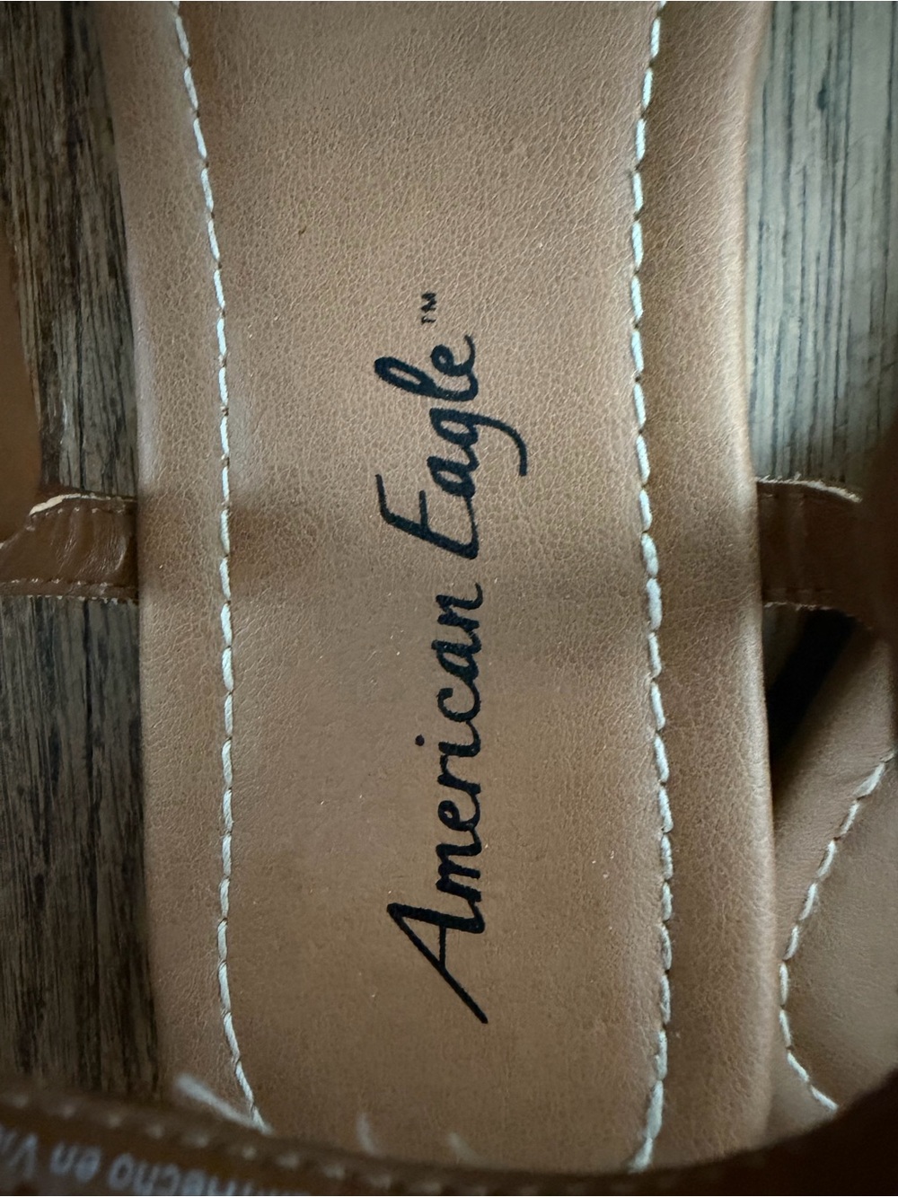 American Eagle Outfitters Tan Braided Toe-Post Sandals - Picture 3 of 4